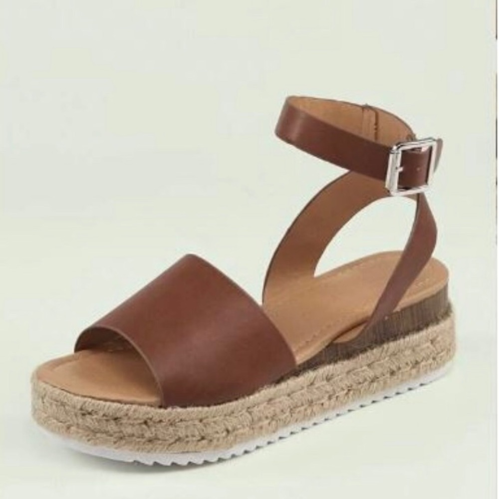 Open Toe Ankle Strap Espadrille